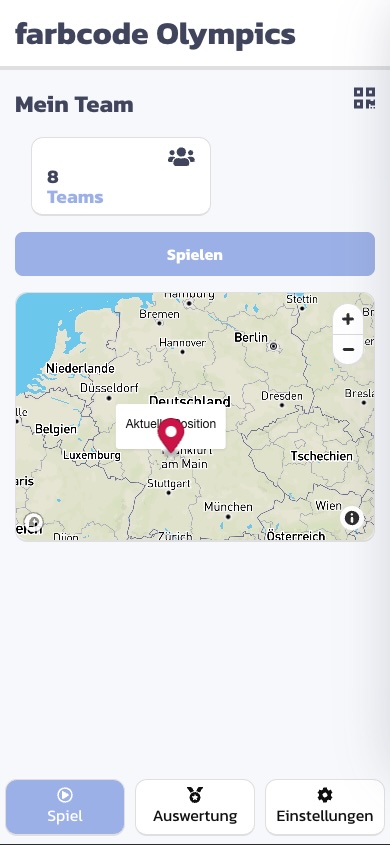Spielkarte auf dem Smartphone