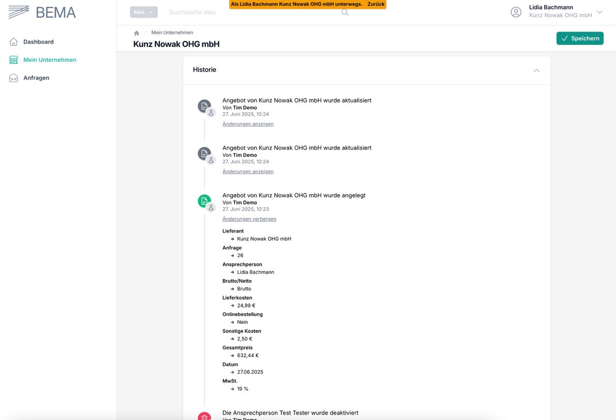 Änderungshistorie