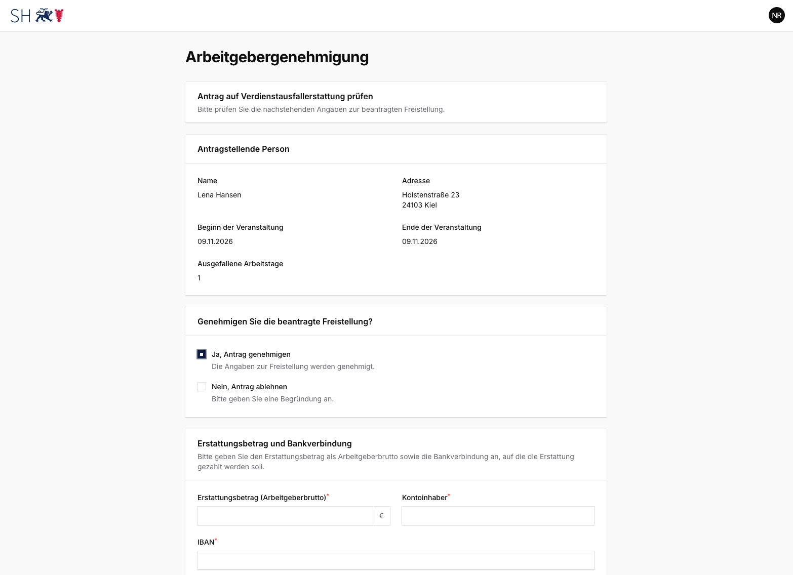 Arbeitgebergenehmigung